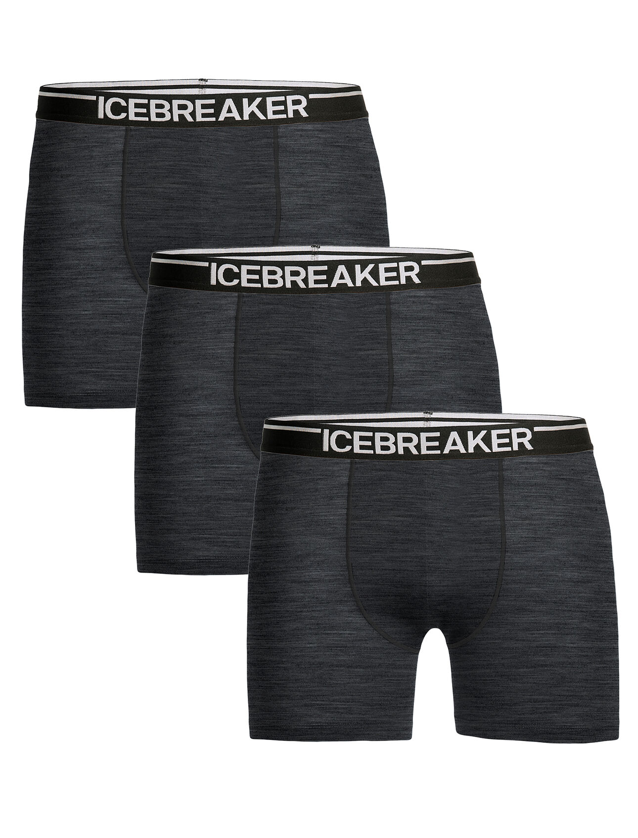 Large Icebreaker Mens Anatomica Merino Underwear-Black